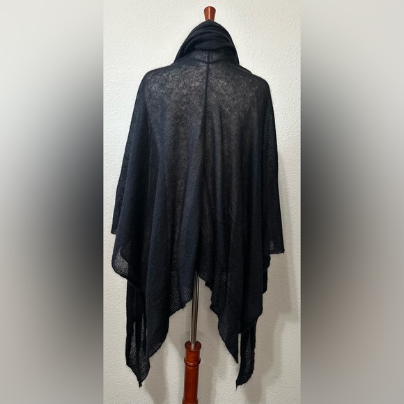 The Fisher Project by Eileen Fisher Black Mohair Wrap/Scarf - Picture 5 of 13